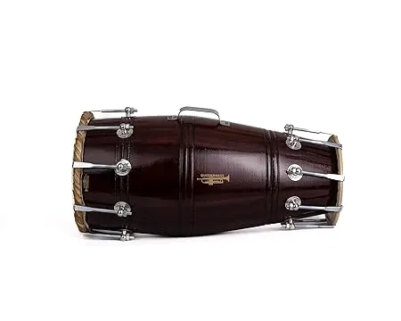 Wooden Naal Dholki – Handcrafted Double-Sided Drum for Folk & Classical Music